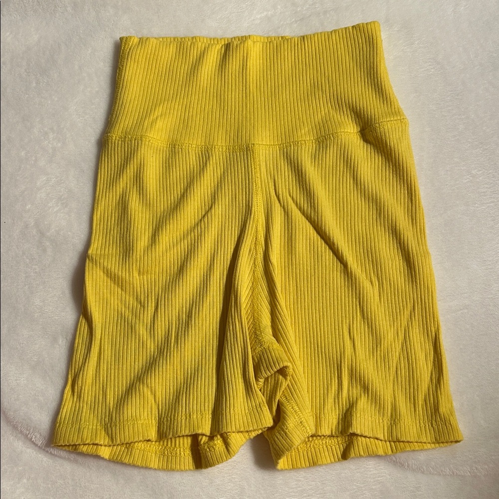 Daily Drills Ribbed Shortie Shorts